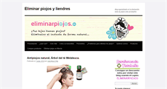 Desktop Screenshot of eliminarpiojos.es